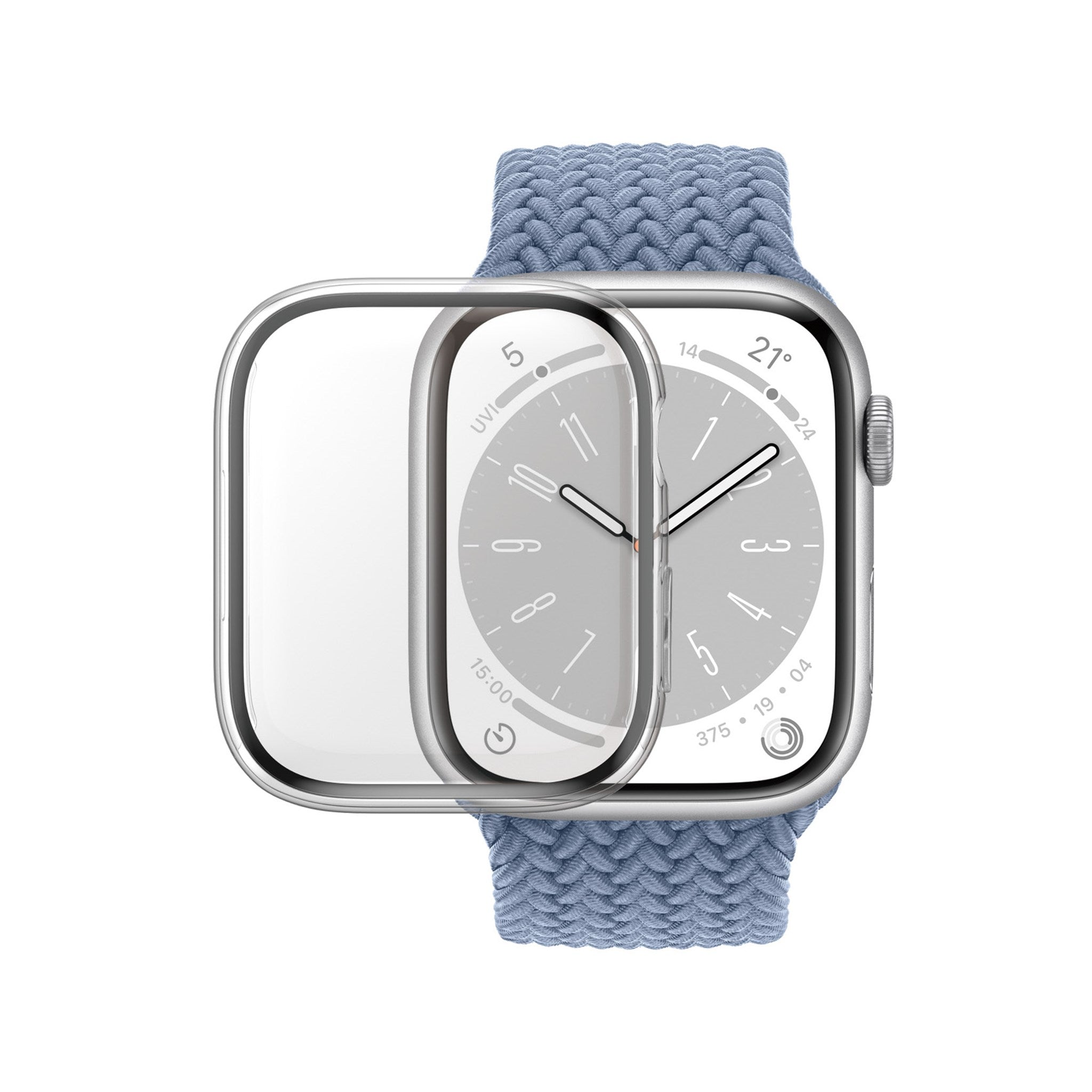 PanzerGlass® Skærmbeskyttelse Full Body Apple Watch Series 9 | 8 | 7 | 41mm | Transparent